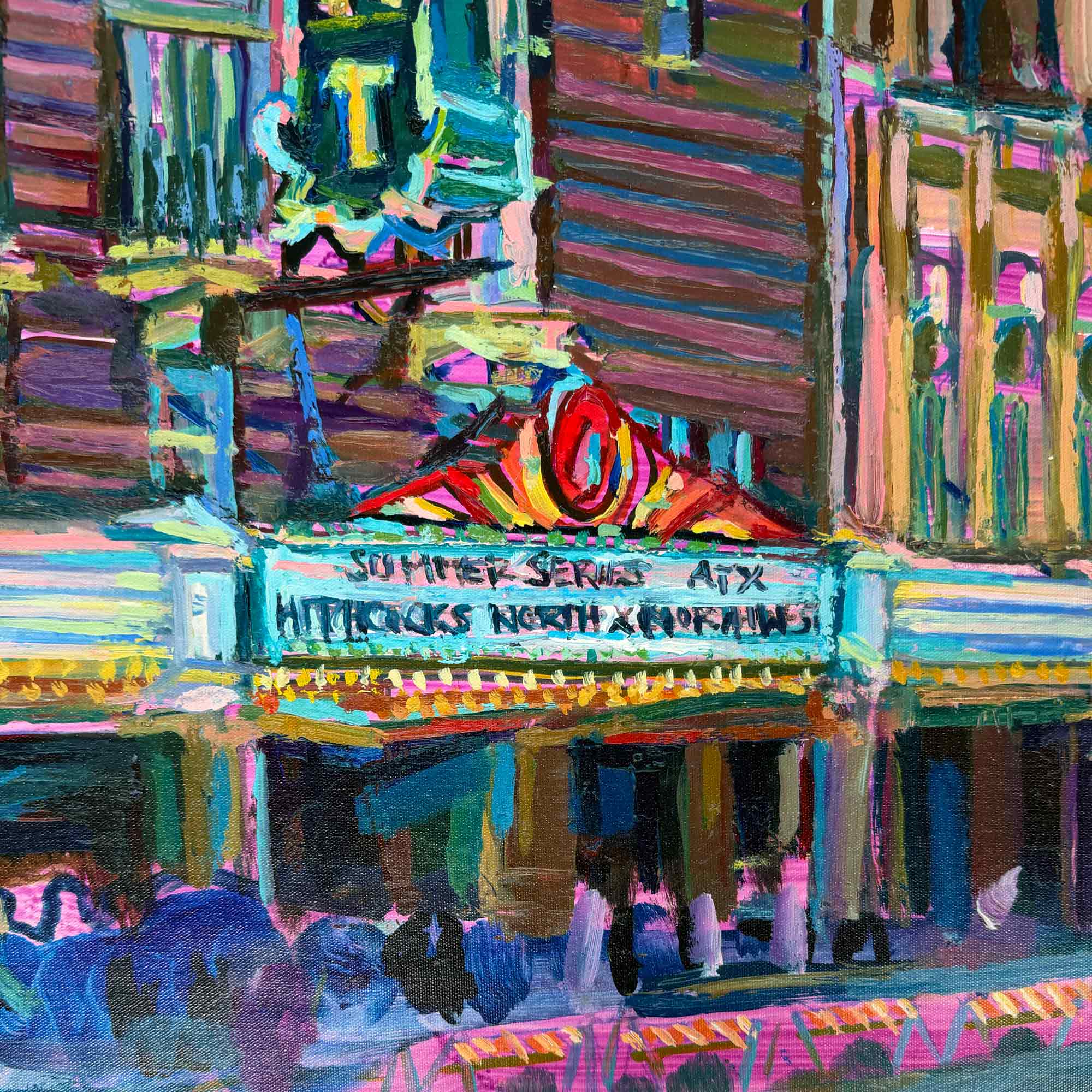 Paramount Austin Print - Austin Theartre print of oil painting, Austin TX Print