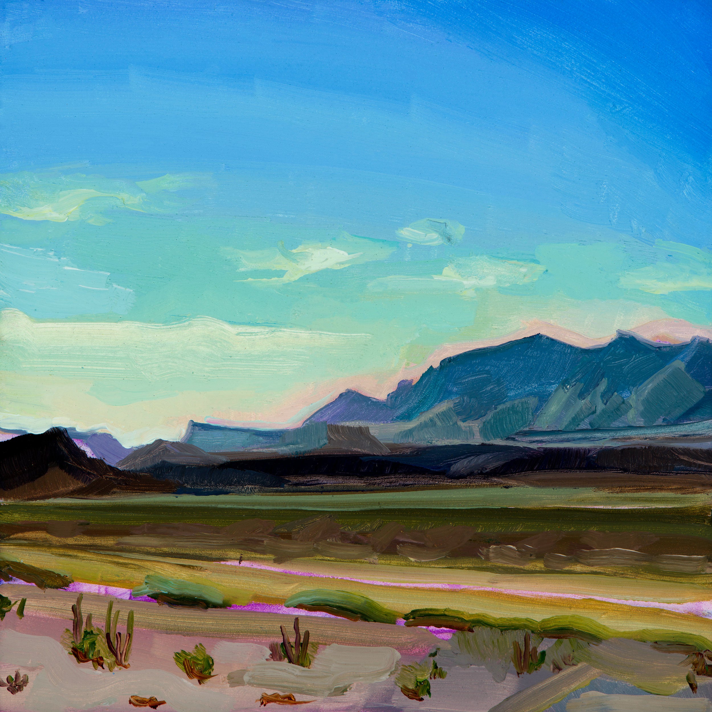 Big Bend National Park Art Print - colorful print of original oil painting