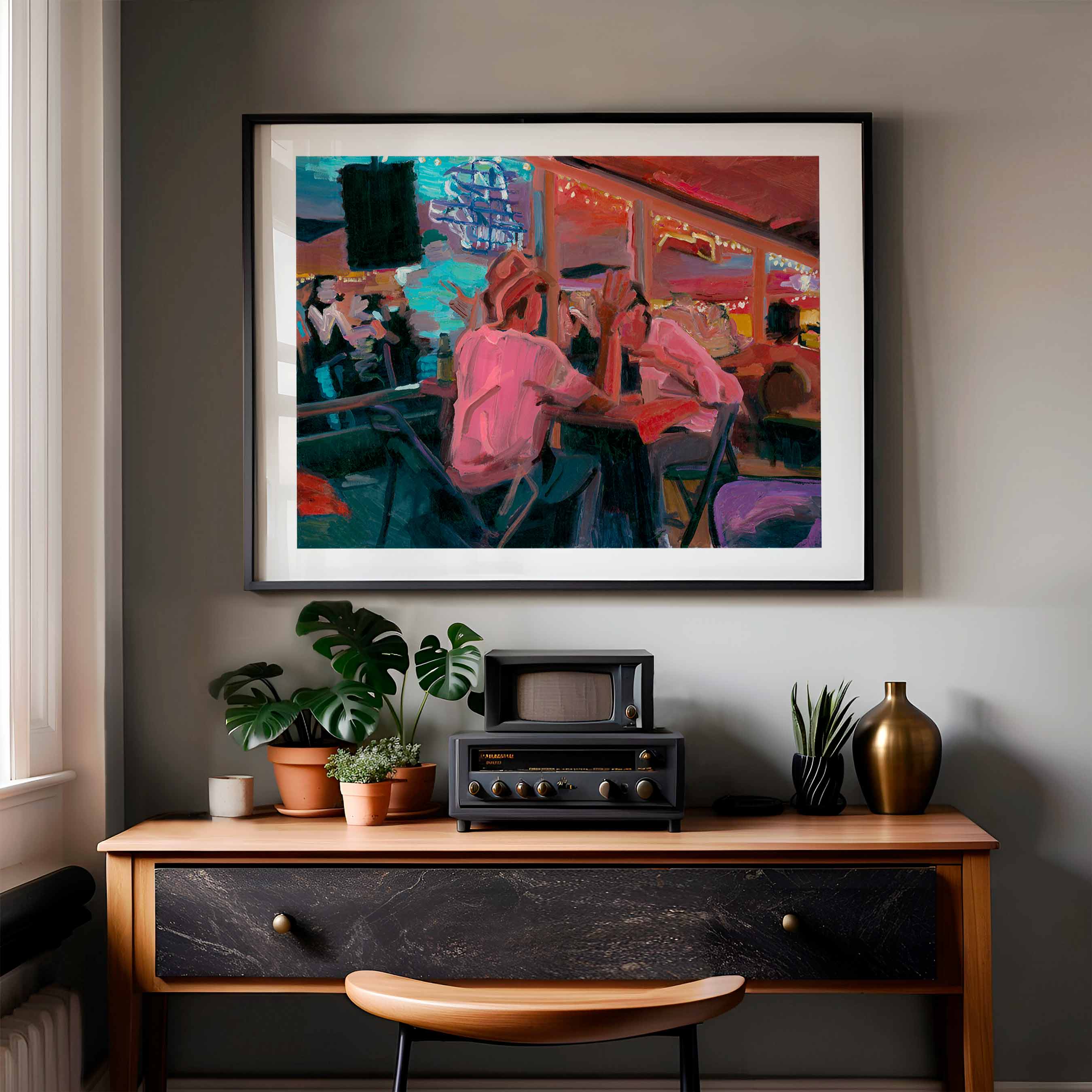 Broken Spoke Austin, Oil Painting of Austin Texas Dance Hall, Signed Fine Art Print