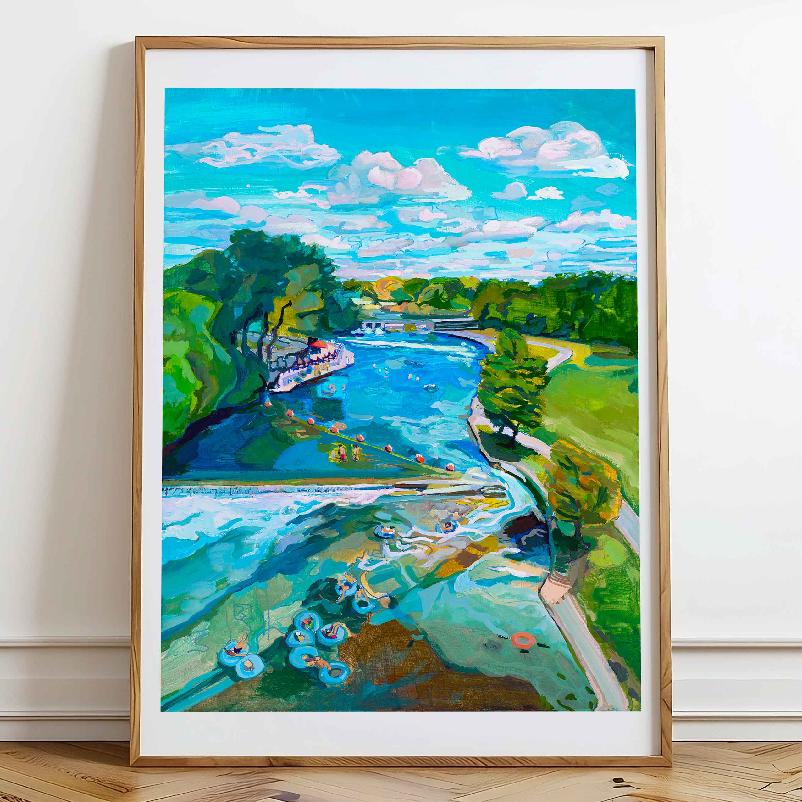 Comal River Texas Art Print of original painting, Austin Art Gift