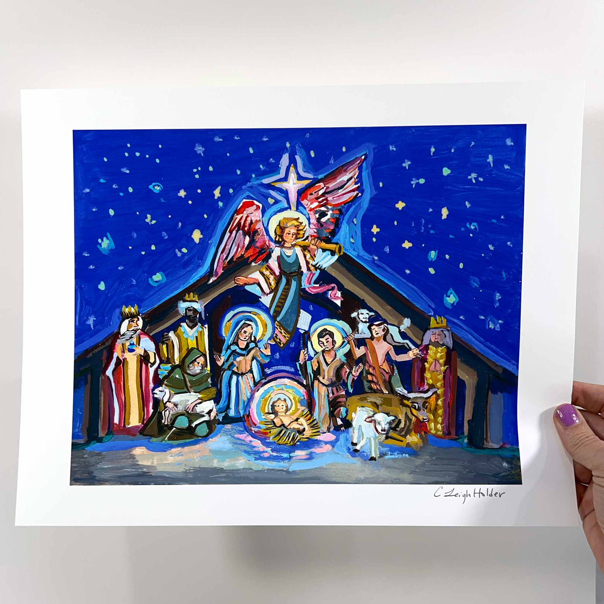 nativity scene art images