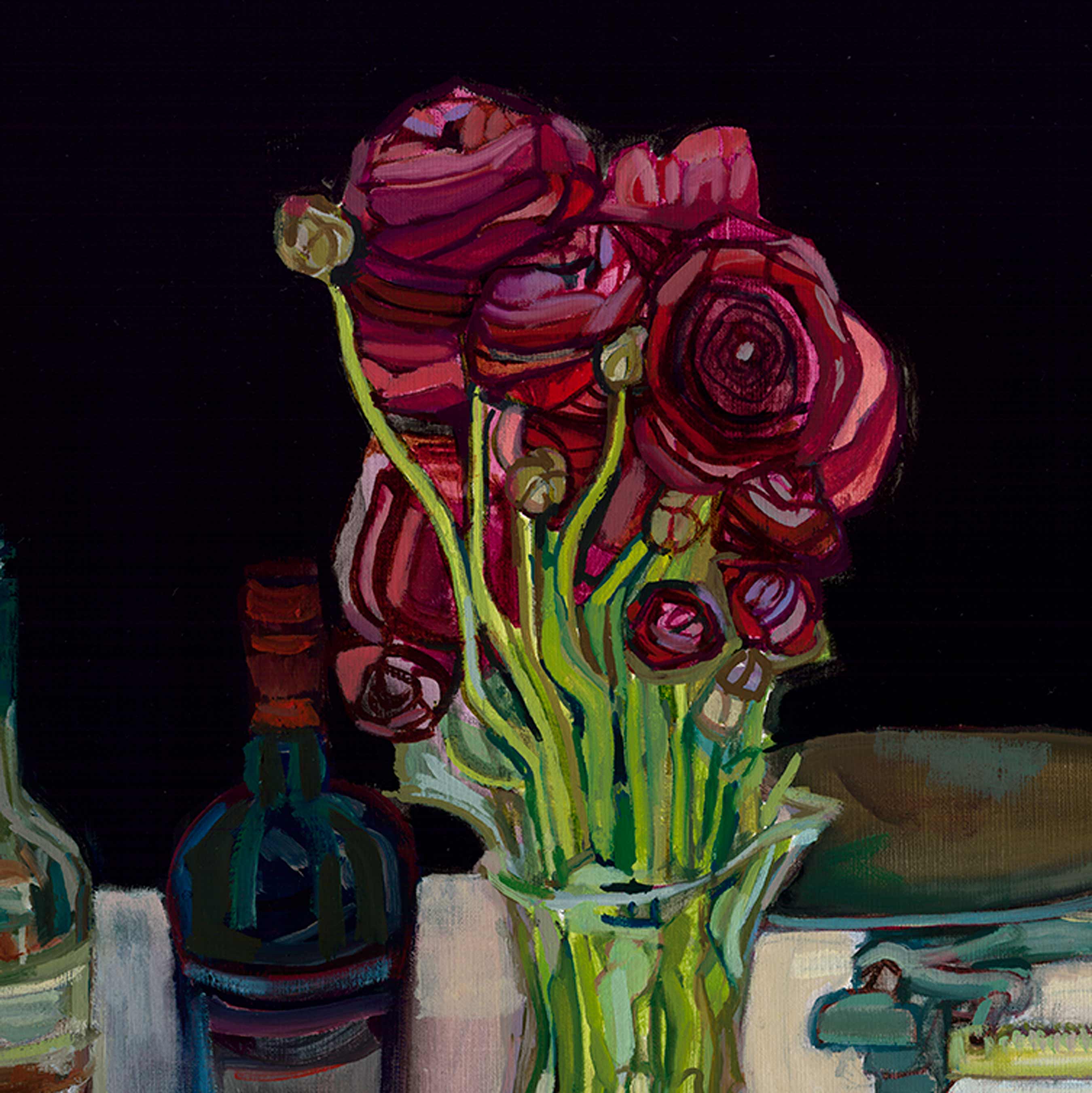 Peony Paintings for Valentines with Other Botanical Artwork