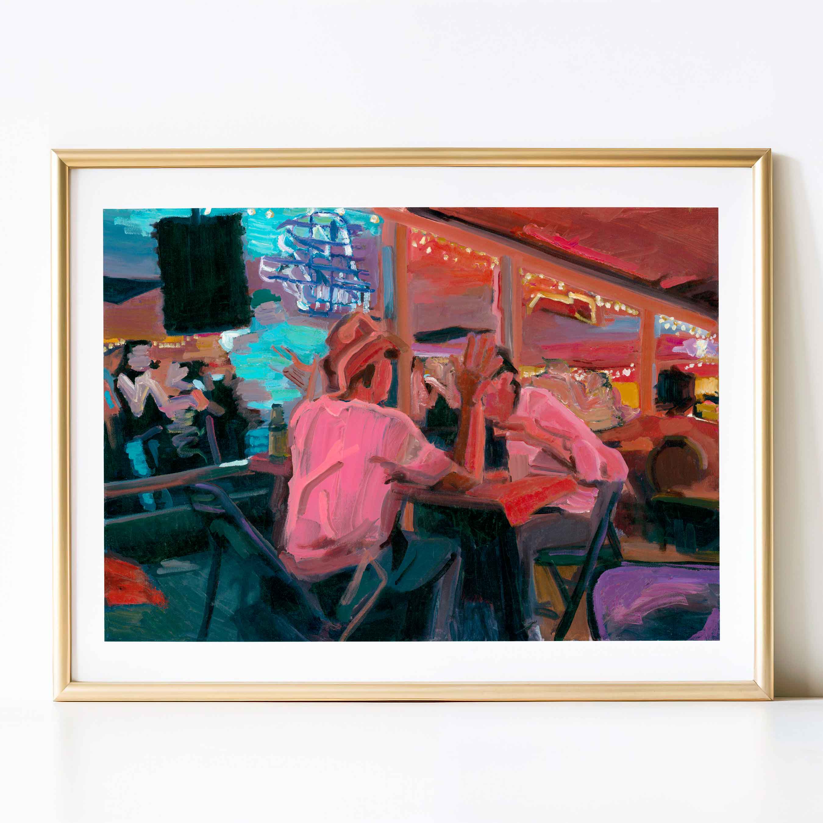Broken Spoke Austin, Oil Painting of Austin Texas Dance Hall, Signed Fine Art Print