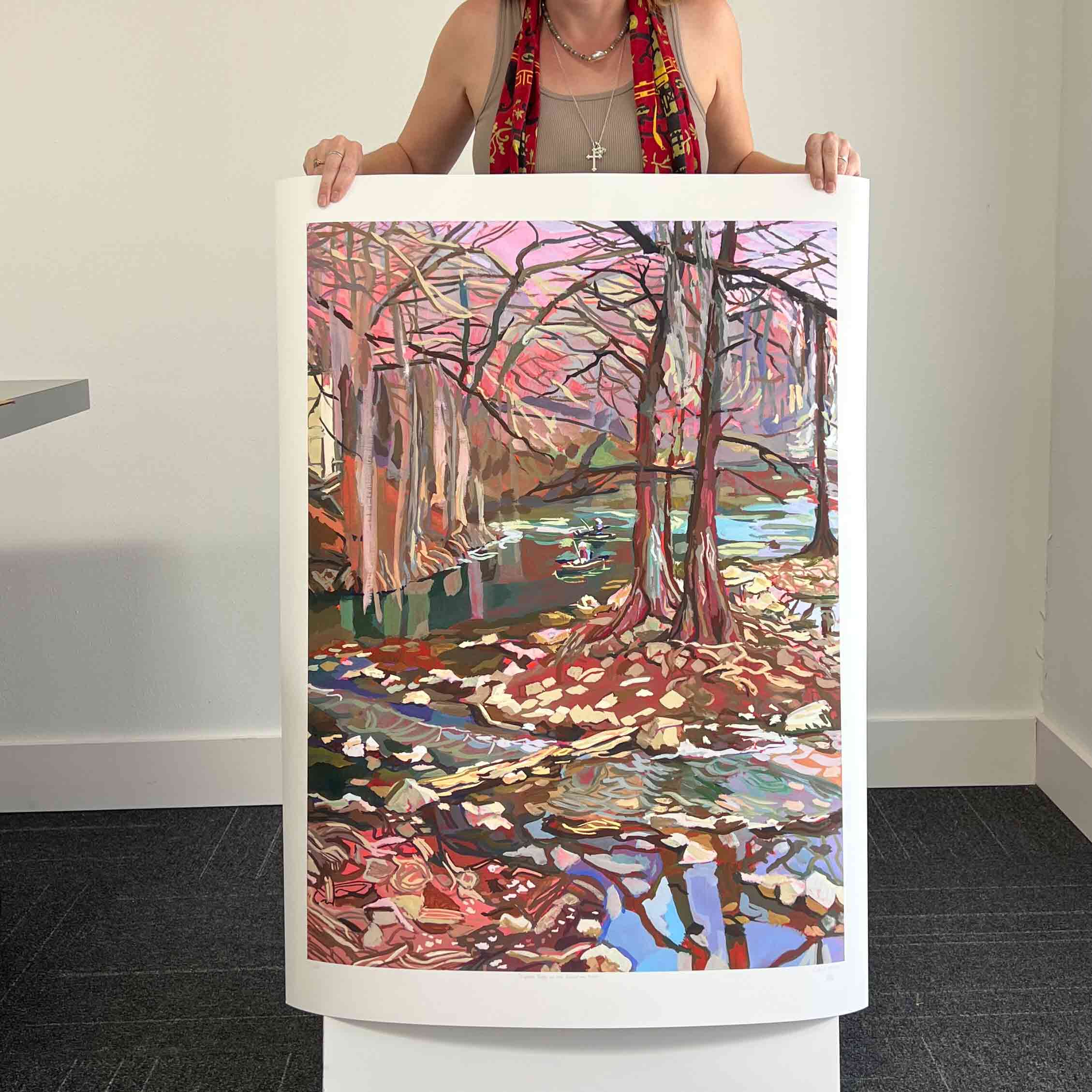 Comal River and Guadalupe River Paintings, 2 Extra Large Prints of New Braunfels, Texas- COURTNEY HOLDER- 2 hand-signed fine art prints