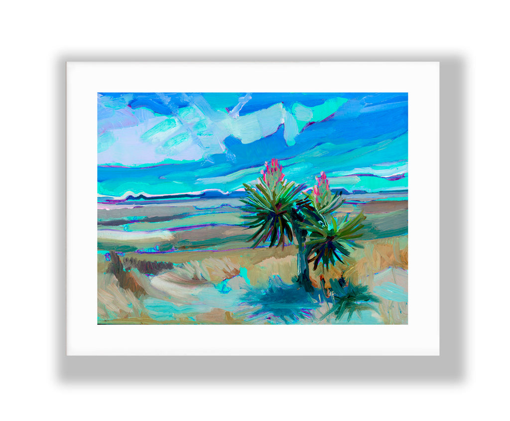 Yucca West Texas Art Print. Davis Mountains Texas State Park.  Desert Art