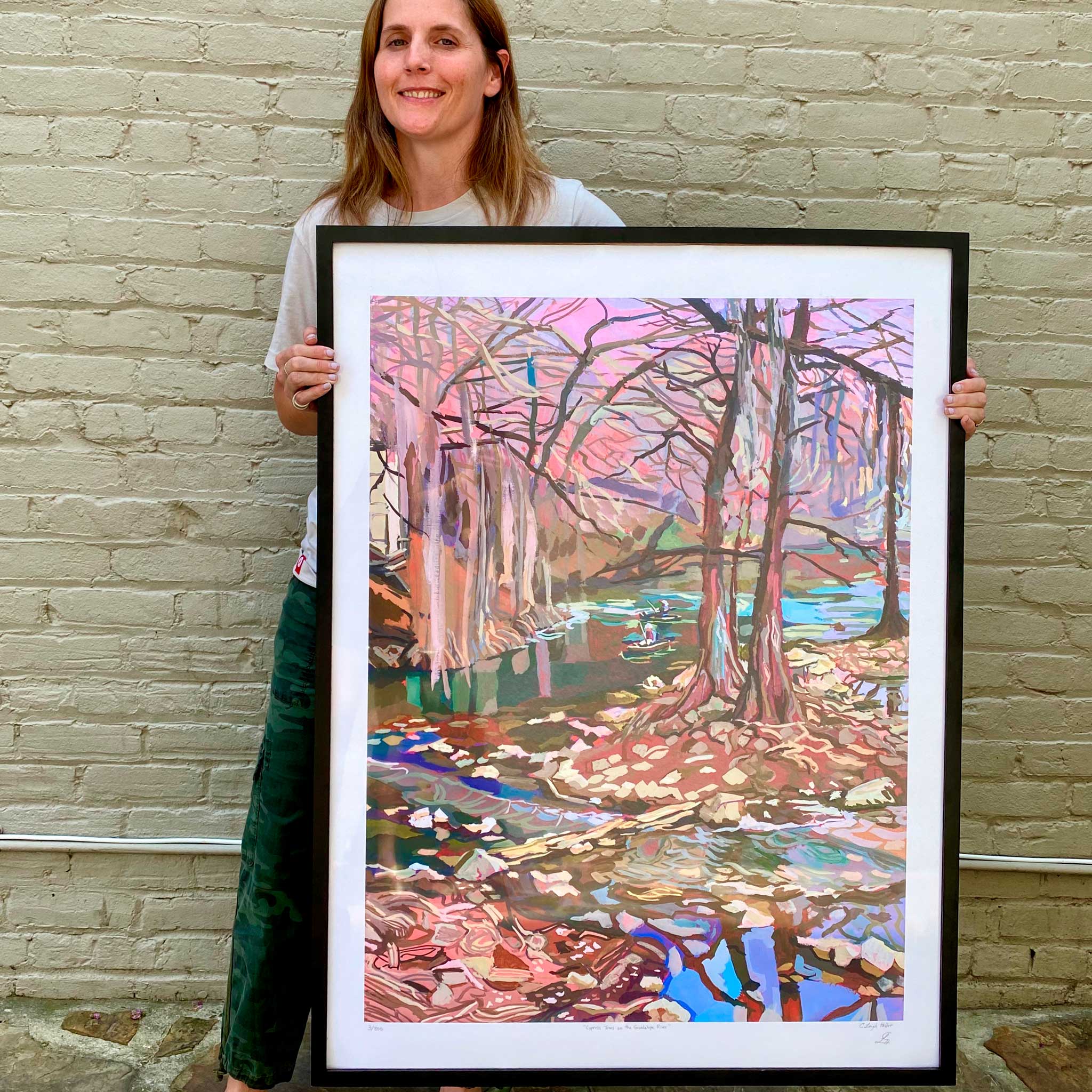 Large River Art Print Bundle | 2 signed prints of original paintings of Comal & Guadalupe Rivers | Texas River Art Set of 2 | Austin Art