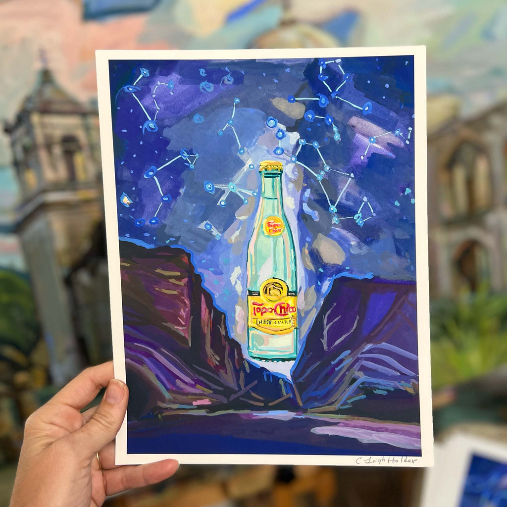 Topo Chico art print 8x10 Austin TX signed poster 