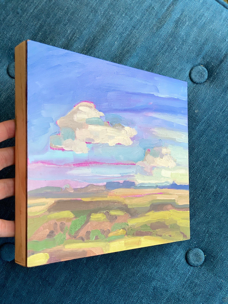Original West Texas Painting of Davis Mountains State Park | Plein Air Painting for Outdoorsman Gift