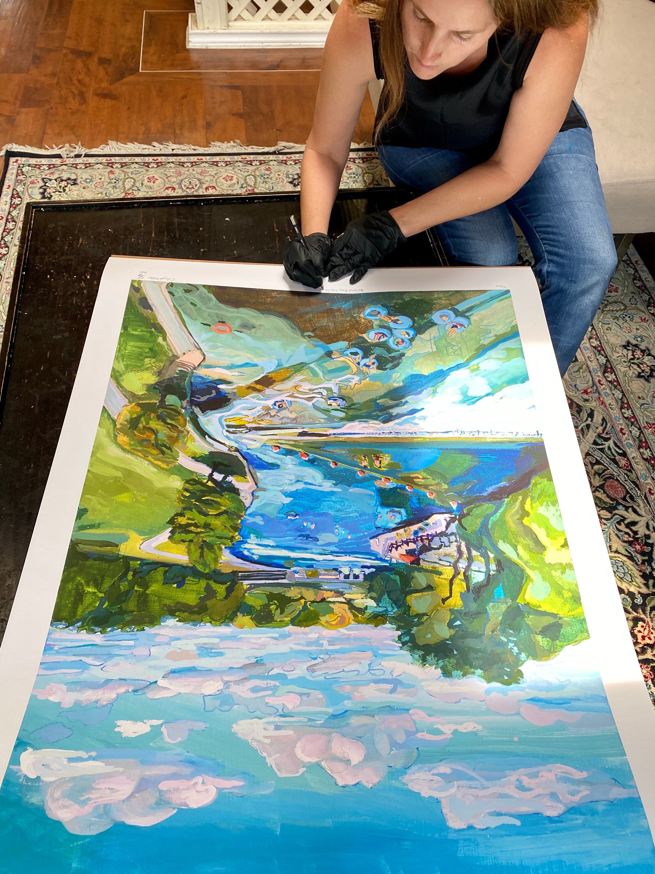 Large River Art Print Bundle | 2 signed prints of original paintings of Comal & Guadalupe Rivers | Texas River Art Set of 2 | Austin Art