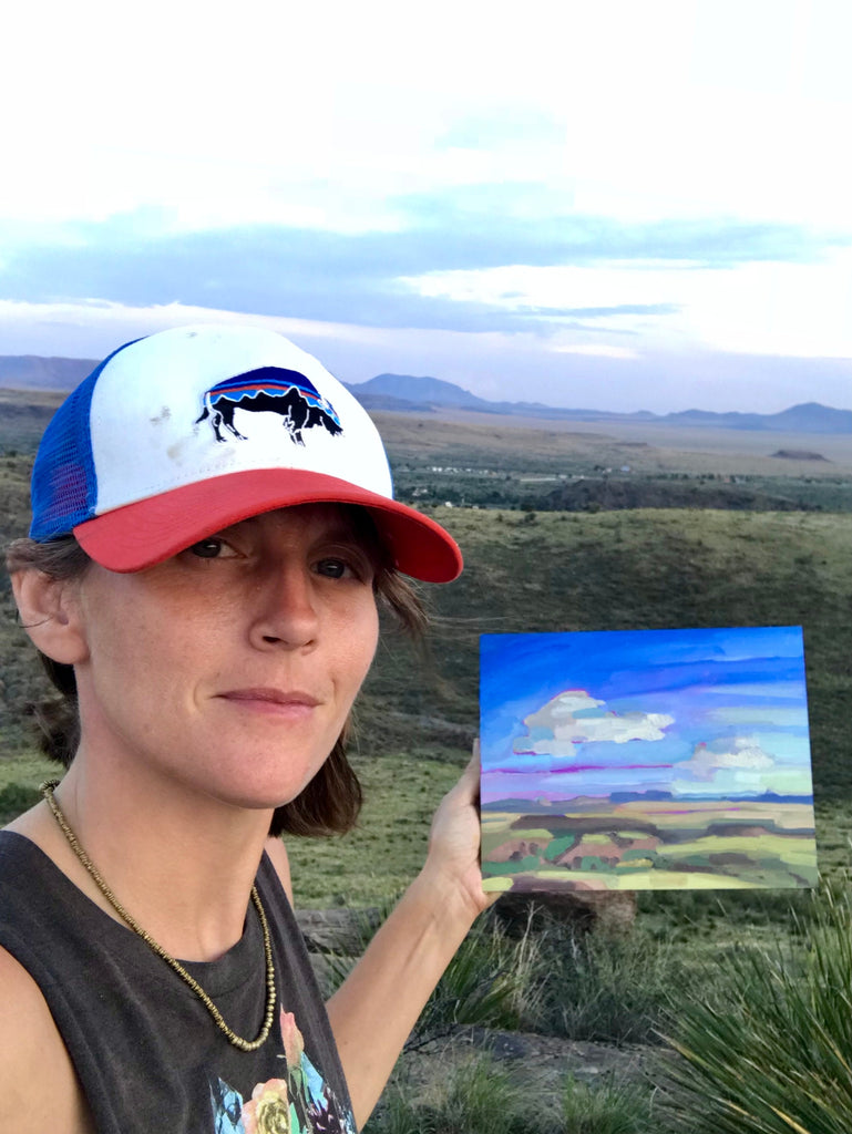 Original West Texas Painting of Davis Mountains State Park | Plein Air Painting for Outdoorsman Gift